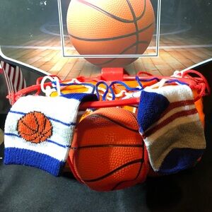 Basketball Themed Baby Socks